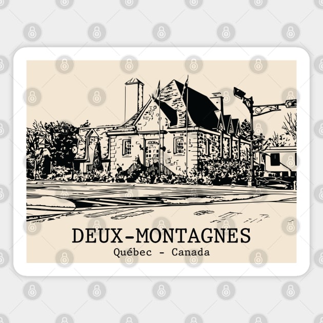 Deux-Montagnes - Québec Magnet by Lakeric
